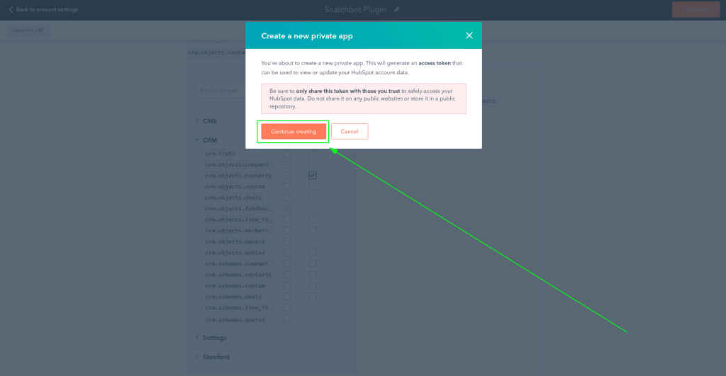 How to Create Private App with HubSpot API and Retrieve Access Token - 7